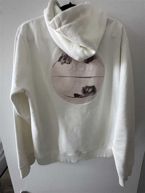 Pink DIOR AND DANIEL ARSHAM Cotton Fleece Hoodie with 